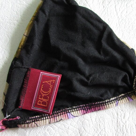 BECCA INC Purple Floral Bikini - Sz S - NEW - Picture 12 of 12
